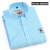 Men's Cotton Business Shirt Short Sleeve Blue Stripe Cotton Oxford Half Sleeve Shirt Men Color Strip Shirt Factory in Stock