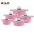 10-Piece Set an Aluminum Pot Pot Set Soup Pot Shallow Soup Pot Non-Stick Casserole