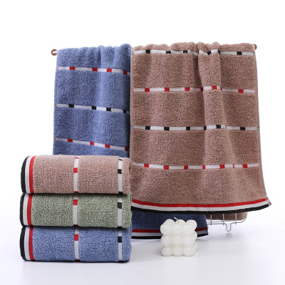 Adult Home Use Dark Thickened Cotton Absorbent Men and Women Face Washing Face Towel Labor Protection Gift Stall Towel