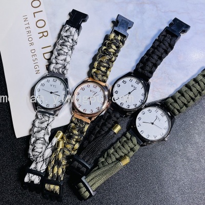 New Korean Style Men's Outdoor Watch Creative Simple Woven Sports Watch Wish Popular