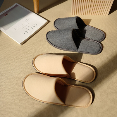 2022 Summer Men's and Women's New Cotton Soft Cloth Skin-Friendly Slippers Home Hospitality Hotel Homestay Disposable Slippers Wholesale