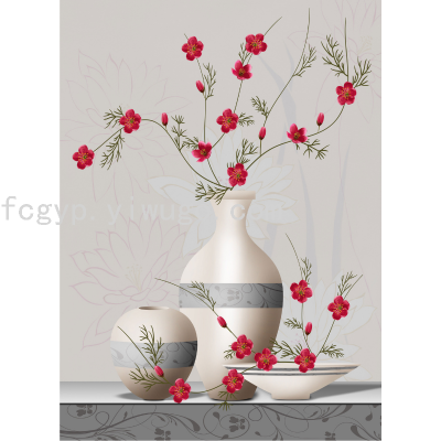 New Decorative Painting Living Room Hanging Painting Frameless Painting Craft Frame Flower Landscape Board Painting 2636