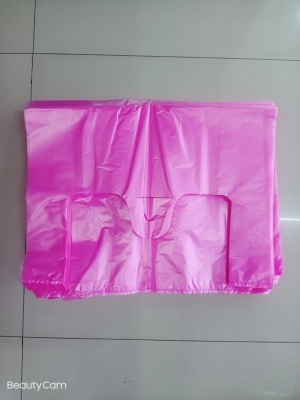 Thickened Pink Waistcoat Plastic Bag Wholesale Portable Takeaway Packing Bag Gift Shopping Bag Fruit Bag Customization