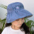 Children's Sun Hat Wholesale Big Brim Foldable UV Protection Sun Hat Boys and Girls Letter Embroidery Topless Hat