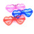 Luminous Bar Disco Jumping Glasses Love Heart Led Cold Light Shutter Glasses Foreign Trade Amazon Party Glasses