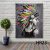 Factory Direct Sales Black Beauty Characters Decorative Painting Popular Cloth Painting Hallway Oil Painting Corridor Mural Master Bedroom Hanging Painting