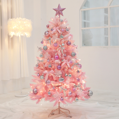 Christmas Internet Celebrity Ins Pink 1.2 1.5 1.8 M Christmas Tree Set Household Shopping Window Decoration Supplies