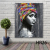 Factory Direct Sales Black Beauty Characters Decorative Painting Popular Cloth Painting Hallway Oil Painting Corridor Mural Master Bedroom Hanging Painting