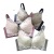 LaTeX New Contrast Color Lace Contrast-Color Bra Wireless Push up Underwear Breast Holding Adjusting Bra Niche