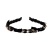 Black Pearl Zircon Velvet Headband Women's Retro 2022 New Internet Celebrity Hair Accessories All-Matching out Headdress Hair Hoop