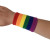 Wrist Protector Female Ins Fashion Trendy Cute Colorful Thin Rainbow Student Campus Athletic Wristguards Net Red Sleeve Mouth