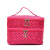 Double-Layer Square Cosmetic Bag Portable Travel Storage Bag Dot Portable Double Zipper Cosmetic Bag Wholesale Foreign Trade