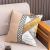 Cross-Border Ins Simple Fashion Living Room Backrest Pillow Chenille Jacquard Sample Room Decoration Bedside Bay Window Pillow