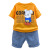 Boys Summer Suit 2022 New Western Style Fashion Baby Summer Clothes Net Red Children's Short Sleeve Two-Piece Set