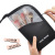 New Semi-Open Zipper Cosmetic Bag Travel Storage Bag Cosmetic Brush Buggy Bag Portable Waterproof Storage Bag