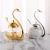 European Alloy Swan Sugar Bowl Seasoning Bottle New Household Hotel Zinc Alloy Glass Factory Direct Supply Condiment Dispenser