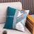 Cross-Border Ins Simple Fashion Living Room Backrest Pillow Chenille Jacquard Sample Room Decoration Bedside Bay Window Pillow