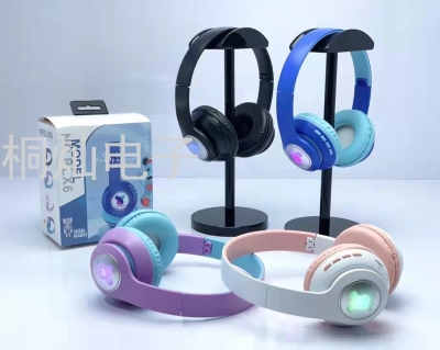 New Blx6 Headwear with Light Portable Sports Mini Bluetooth Headset Card RGB Cartoon Headset with Call