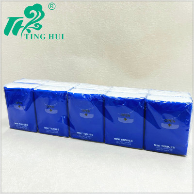 [Ting Hui] Napkin Small Bag Handkerchief Tissue 10 Pack Portable Portable Tissue Facial Tissue