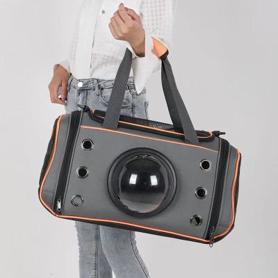 Factory Direct Supply Astronaut Bag Cat Bag One Shoulder Portable Crossbody Foldable Small Dog Bag Solid Color Breathable Pet Bag
