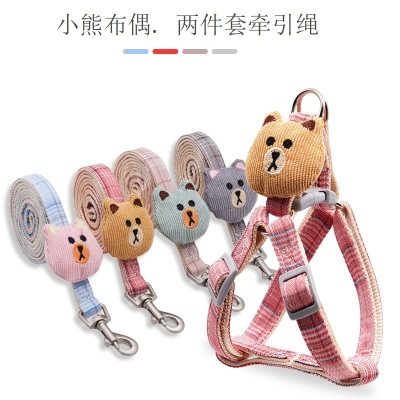 Dog Leash Wholesale Adjustable Pet Hand Holding Rope Cat Leash Dog Leash Dog Leash Dog Breast Strap Dog Chain Pet Supplies