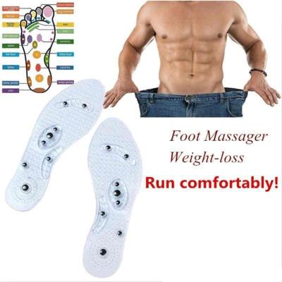 Factory Wholesale Transparent Magnetic Insoles 8 Magnet Sockliner with Massage Function Breathable Health Insole for Men