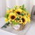 Artificial Sunflower Sunflower Wedding Shooting Small Bouquet Plastic Flower Bouquet Living Room Decoration Home Decoration