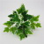 Spot Goods Feel Small 5 Leaves Green Simulation Plant Wall Accessories Artificial/Fake Flower Bunches Decoration