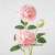 66cm Rose Pink Silk Bouquet Peony Artificial Flowers 3 Heads Wedding Home Decoration office decor  Valentine's Day cheap