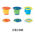 Soft Rubber Folding Bucket Children's Toys Portable Bucket Summer Beach Water Playing Toy Telescopic Function Barrel 