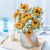 5pcs Sunflower Decoration Natural Dried Flower House Decor Dry Plant Wedding Party Christmas Bedroom Home Design Room Or