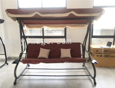 Luxury Outdoor Swing Dual-Use Rocking Chair Lying Bed Courtyard Balcony Garden Glider Dual-Use Couple Swing Chair