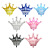 Factory Direct Sales Small Crown Aluminum Balloon 60cm * 60cm Multiple Colors Thickened Crown Birthday Party