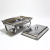 Food Pan Buffet Stove Furnace Chafing Dish Pan Food Warmer Alcohol And Electric Heating Chafing Dish With Visible Glass