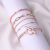 Ornament Europe and America Cross Border Fashion Geometry Pattern Metal Bracelet Female OT Buckle Creative Diamond Multi-Layer Bracelet in Stock