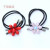 New Red Beads Hair Accessories Korean Hand-Knotted Headdress Flower Tie-up Hair Head Rope 2 Yuan Shop Wholesale Supply