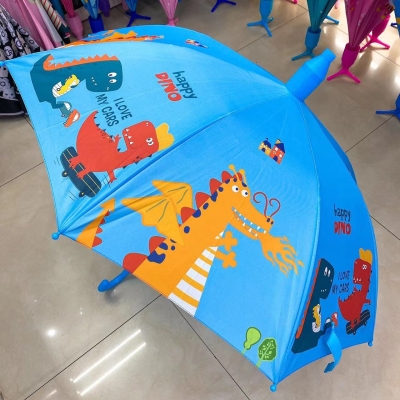 Children's Umbrella Customized Cute Cartoon Primary School Student Automatic Vinyl New Kindergarten Baby Waterproof Umbrella
