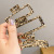 2022 New Leopard Print Metal Grip Shark Barrettes Bath Hair Claws Temperamental Bangs Clip Women