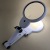 New 3b-1g Folding Handheld Desktop 18 LED Lights Magnifying Glass with Mother-Baby Magnifying Glass Gift Magnifying Glass for the Elderly