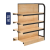 Steel and wood display frame Steel and wood shelves food display frame