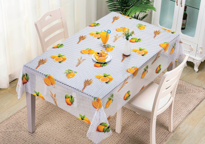 Tablecloth 3D Lace Printed Tablecloth Waterproof PVC Crystal Tablecloth Kitchen Waterproof Tablecloth in Stock
