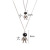 Foreign Trade New Spaceman Astronaut Trend Men's and Women's Necklaces Hip Hop Hiphop Personal Influencer Necklace