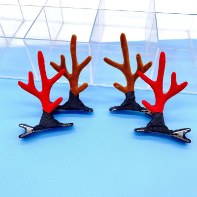 New Korean Barrettes Antlers Cute Hairware Cartoon Jewelry Hair Pin