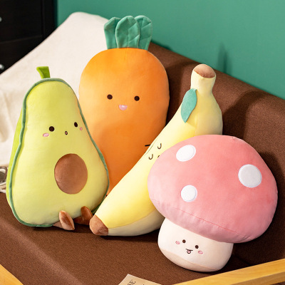 Foreign Trade Factory Customized Carrot Mushroom Pillow Super Soft and Cute Avocado Stuffed Doll Doll Wholesale