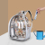 Cat Bag New 2022 Large Capacity Portable Fashion Backpack Breathable and Transparent Pet Bag Travel Lightweight Backpack