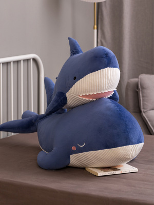 Foreign Trade Factory Direct Sales Customized Big Mouth Whale Pillow Marine Animal Hug Doll Doll Aquarium Plush Toy