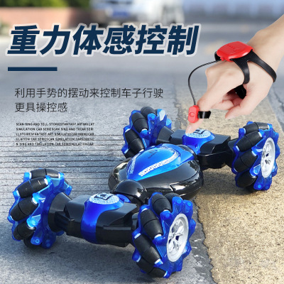 Cross-Border Remote Control Car Gesture Induction Twist Car Stunt Climbing Remote-Control Automobile Transformer Children's Toy Car