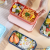 S42-AQX-2521A Creative Ins Style Japanese Double Layer Lunch Box Fruit Bento Box Microwaveable Light Food Lunch Box