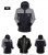 K2summit Men's Three-in-One Cotton Liner Shell Jacket Warm Waterproof Mountaineering Shell Jacket