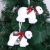 Christmas Decorations White Bear Pendant Christmas Tree Decorative Ornaments Christmas Polar Bear Doll Small Ornaments